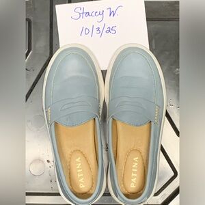 Women's Patina Blue Loafers